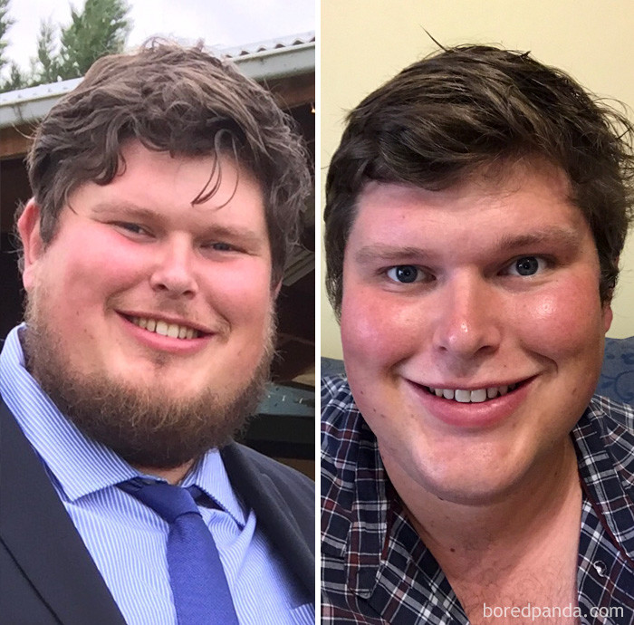 "Я не пил 8 месяцев, похудел на 17 кило и, наконец, сбрил бороду" бороды, бритые, другой человек, как изменить внешность, мужчины, побрился, разительные перемены, усы