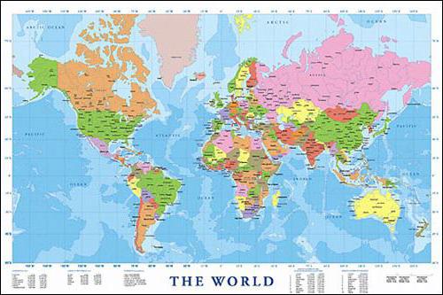 карта мира 