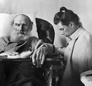 Л. Н. Толстой с женой