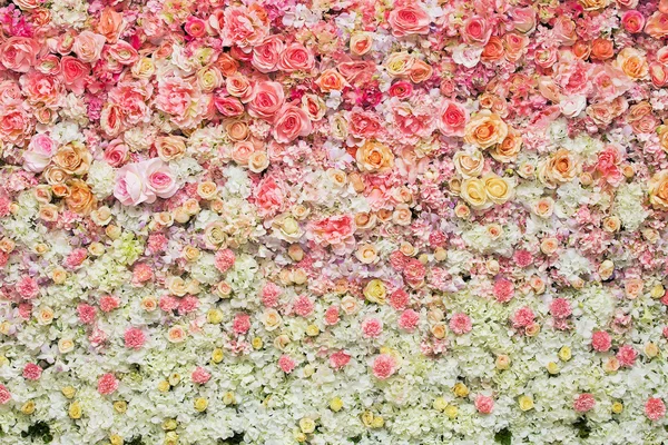 Красивые цветы фон для сцены свадьбы — стоковое фото